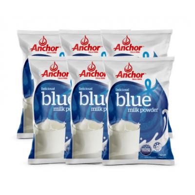 【6罐包邮价】安佳Anchor 成人全脂奶粉袋装 1KG/袋