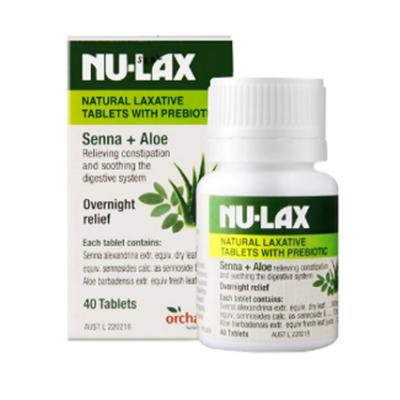 Nu-Lax 乐康膏 片剂 40粒 原味芦荟味