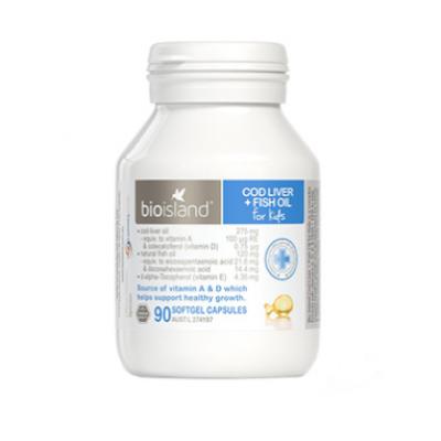 Bioisland 婴幼儿鳕鱼肝油 儿童鱼油 90粒