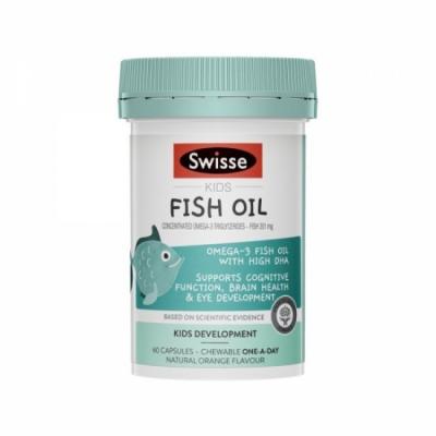 Swisse 儿童鱼油咀嚼胶囊 橙子口味60粒