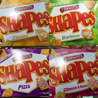 4盒包邮  Shapes脆饼四个口味：鸡肉，烧烤，芝士培根，...