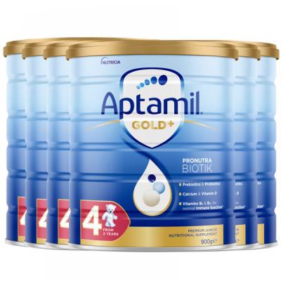 【3罐包邮价】Aptamil爱他美金装牛奶4段 四段900g...