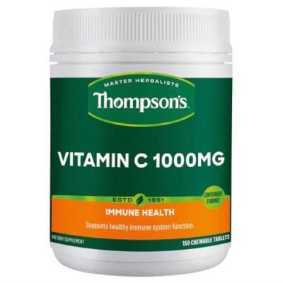 Thompson's汤普森 天然维生素C VC咀嚼片 1000mg 150粒