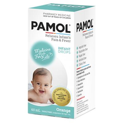 pamol 幼儿感冒退烧止疼液滴剂 60ml