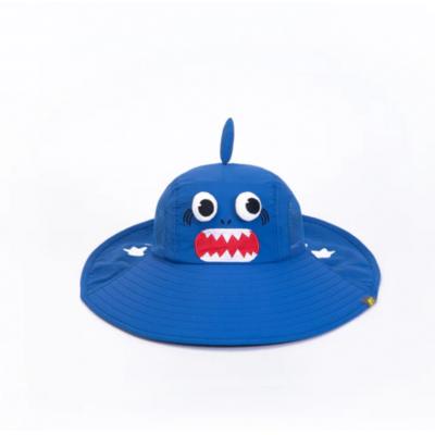 LEMONKID 儿童太阳帽 防晒帽 海洋蓝--鲨鱼