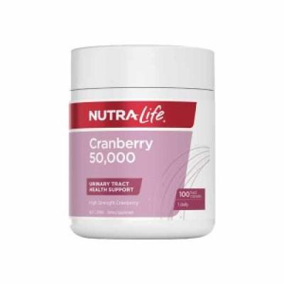 Nutra Life纽乐 蔓越莓胶囊50000mg 100粒