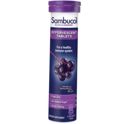 Sambucol 小黑果黑接骨木泡腾片15片