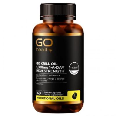 GO Healthy 高之源 1500mg高效磷虾油胶囊60...