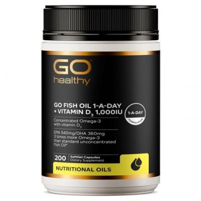 GO Healthy高之源 鱼油+VD 1000IU  20...